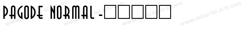 Pagode Normal字体转换